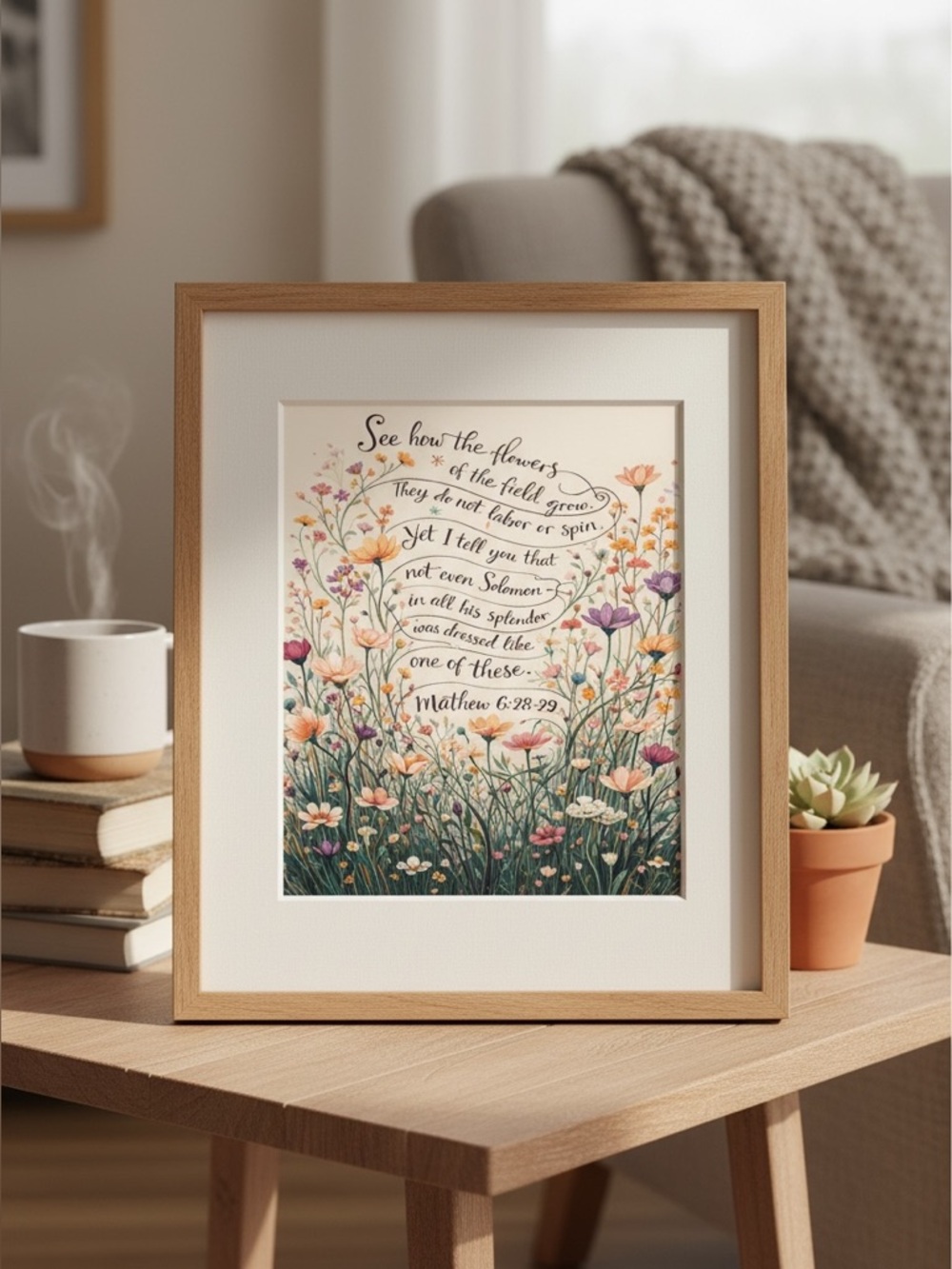 DDS Art Print, 8x10, Bible Verse, Paper Print, Unframed, Nature Series